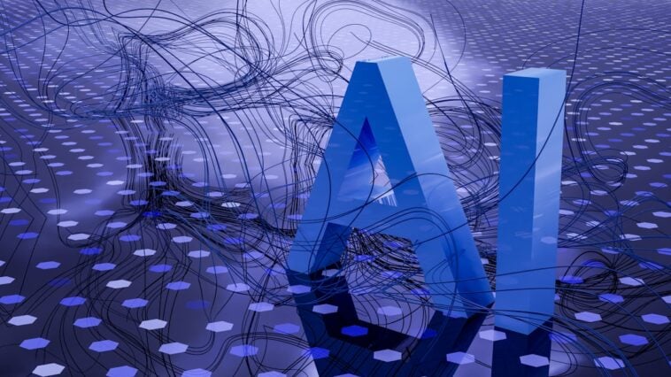 AI technology and search visibility concept